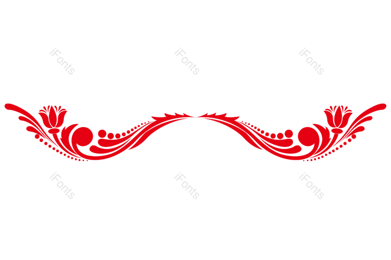 花纹图片,古典花纹元素,红色PNG,红色花纹免抠素材